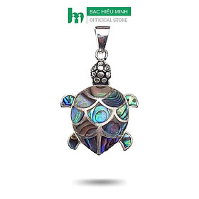 Mặt Dây Chuyền Nam Bạc Hiểu Minh MDN069 kim quy khảm trai