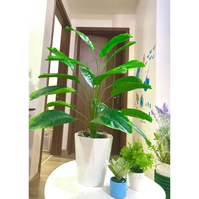Cây chuối giả cảnh - cao 90cm - Cây giả, hoa lụa Decor trang trí nhà cửa