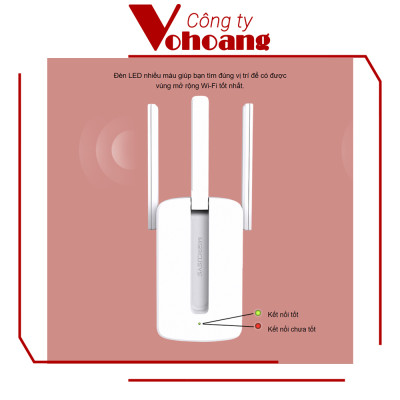 Bộ Kích Sóng Wifi Repeater Mercusys MW300RE 300Mbps - Hàng Chính Hãng