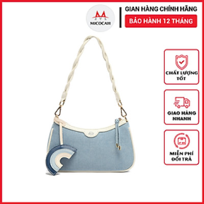 Túi Xách Nữ Kẹp Nách Chính Hãng MICOCAH Dáng Công Sở Thời Trang Chất Da Lộn Cao Cấp Phối Màu Vintage Sang Trọng MC141 - Micocah