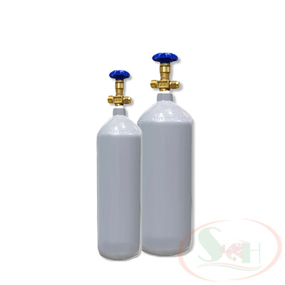 Bình co2 thủy sinh sắt thép 2kg / 3kg van xả an toàn bể thủy sinh cá tép cảnh