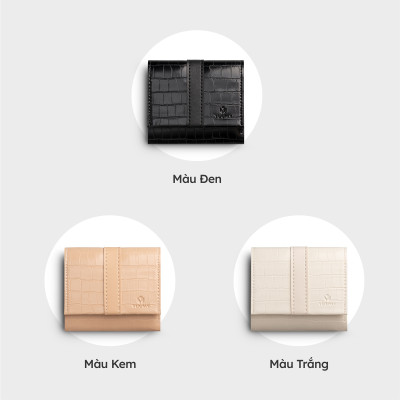 Ví Yuumy ( Thời trang nữ gấp gọn họa tiết vân đá - Ví da Seasand YV102 )