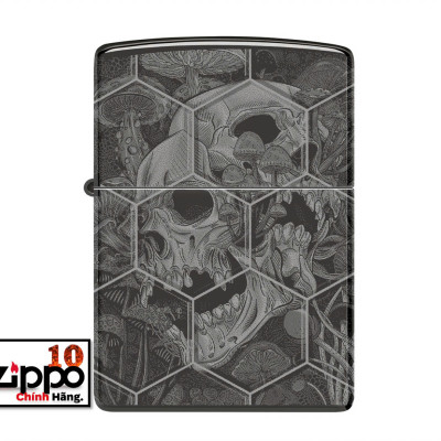 Bật lửa Zippo 46425 Mushroom Skulls Design - Chính hãng 100%