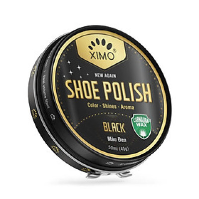 Xi Đánh Giày Sáp Shoe Polish XIMO 50ml XI08 giúp giày túi xách, ví, thắt lưng, đồ giả da sáng bóng tự nhiên, bảo dưỡng bền đẹp lâu hơn, tăng khả năng chống thấm nước hiệu quả