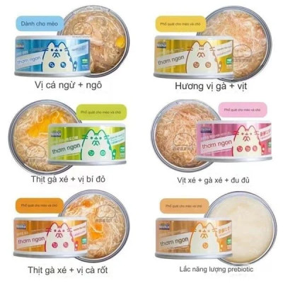 Pate Lon Dạng Soup Thịt Cho Mèo Neeka Nhiều Vị Ngẫu Nhiên Lon 80g