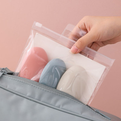 Set 3 chiết mỹ phẩm, dầu gội, sữa tắm mang đi du lịch siêu tiện lợi tặng kèm túi zip