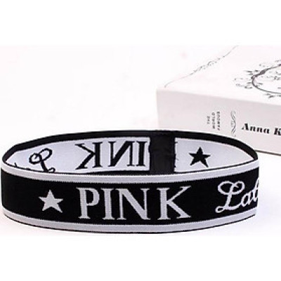 Băng Đô Thể Thao Chữ Pink Latte