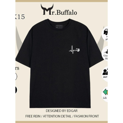 Áo Thun Mr.Buffalo icon basic 100% Unisex Form Oversize Local Brand