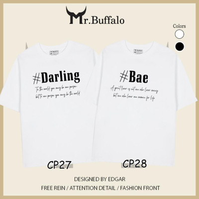 Áo đôi tay lỡ unisex DALING - BAE  CP27-CP28 Mr.Buffalo
