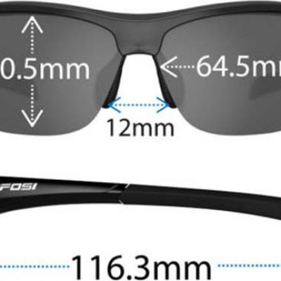 Kính mát thể thao Unisex Tifosi Intense - Gọng Metallic Silver, Tròng Smoke Blue