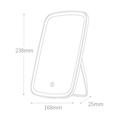 Gương Trang Điểm Để Bàn Có Đèn Led Cảm Ứng Có Thể Sạc Lại