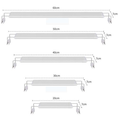 Đèn LED máng bể cá 20-90cm XML Ánh Sáng Trắng cao cấp 
