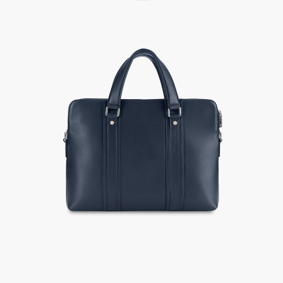 Túi Xách, Cặp Công Sở Thời Trang Nam Da Bò Swift Cao Cấp 2 Khoá GCE22 Xanh