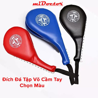 Đích Đá Tập Võ Thuật Cầm Tay Taekwondo, Vovinam, Karatedo Bằng Da PU Cao Cấp Cho Trẻ Em Và Người Lớn Chính Hãng miDoctor (1 cái)