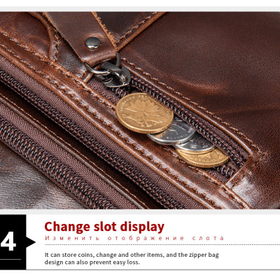 Túi đeo chéo nam DA BÒ THẬT – BEE GEE DCN9378