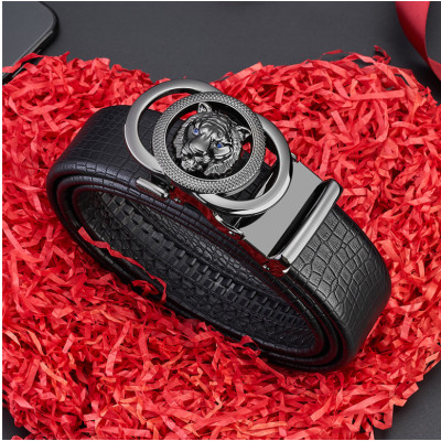 Thắt lưng nam da bò nguyên chất mặt khóa tự động hợp kim cao cấp