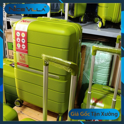 Vali Nhựa Dẻo PP NiceVilla Màu Xanh Lá Chống bể Vỡ Siêu Bền Size 20inch & 24inch Giá Sỉ [Hỏa Tốc HCM]