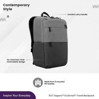 Balo laptop Targus 15.6" TBB634 bộ sưu tập Sagano EcoSmart- Hàng Chính Hãng