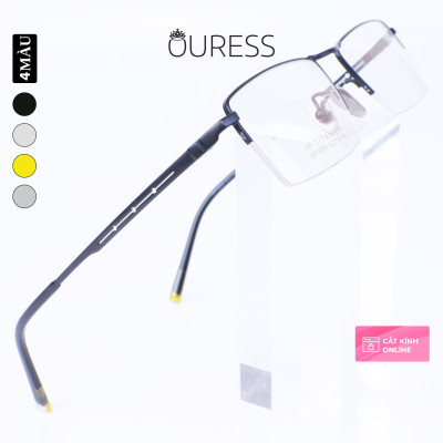 Gọng kính titanium thời trang nam siêu nhẹ siêu bền OURESS sw10006