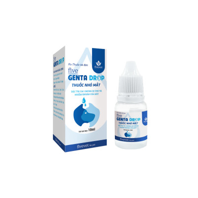 Thuốc Nhỏ Mắt Five Genta Drop 10ml Hỗ Trợ Các Chứng Dị Ứng Và Nhiễm Khuẩn Mắt Cho Thú Cưng - Fivevet