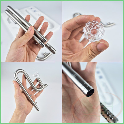 Bộ in out inox Week Aqua Pipe Set Ver.2 mini hút lọc váng xoay bể cá tép thủy sinh