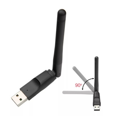 USB Thu Wifi Chuẩn N Tốc Độ Cao 150Mbps Tăng Khả Phạm Vi Thu Phát Sóng Wifi Cho Máy Tính Xách Tay, Máy Tính Để Bàn, Thiết Bị Thu Nhận Ngoại Vi - Hàng nhập khẩu