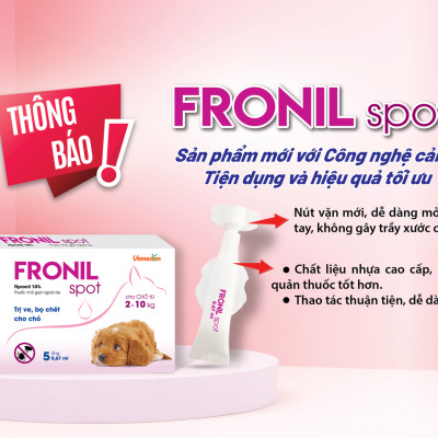 Combo 3 hộp FRONIL SPOT diệt ve, bọ chét trên chó