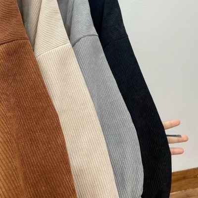 Áo kaki 2 lớp SƠMI NHUNG GÂN cá tính cá tính-A551