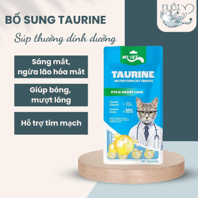 [Giá sỉ] Súp Thưởng Cho Mèo MR.VET có Omega 3, Prebiotics, Taurine-Hỗ Trợ Tiêu Hóa,Sức Khỏe Tim Mạch