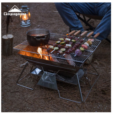 Bếp nướng than hoa gấp gọn cho 5-8 người Campingmoon MT-3