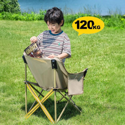 [HCM] Ghế Gấp Gọn Du Lịch, Dã Ngoại – Khung Thép Chịu Lực 120kg, Vải Oxford Bền Bỉ, Kèm Túi Đựng