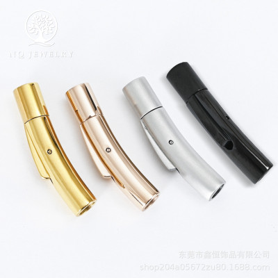 Nút chụp vòng đeo tay - nút dây thép khóa vòng cổ màu đen - Ngọc Quý Gemstones