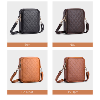 Túi Lata ( Thời trang nữ đi chơi size 17 - Túi đeo chéo da HN91 )