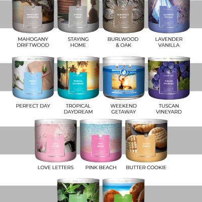 Nến ly 3 bấc sáp đậu nành Goose Creek (411g) - Perfect Day