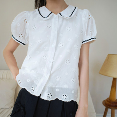 Áo sơ mi kiểu tay phồng dễ thương nữ tính dành cho nữ Ainee Miều Est.2013