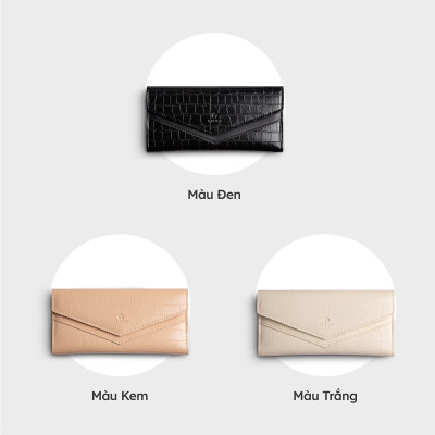 Ví Yuumy ( Thời trang nữ dáng dài nhiều ngăn - Ví da Verein YV89 )