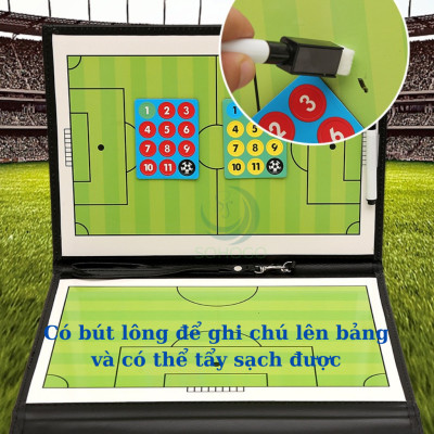 Bảng Ghi Chiến Thuật Bóng Chuyền Gấp Gọn – Dùng Cho HLViên Các Môn Thể Thao - Bảng Huấn Luyện Bóng Rổ/Bóng Đá/Bóng Chuyền – Full Set Nam Châm & Bút Bảng Ghi Chiến Lược Thể Thao Đa Năng – Dành Cho Huấn Luyện Viên