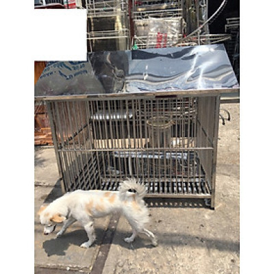 Chuồng chó Inox Juno Sofa KT(60 x 1m x 70cm) có mái che 