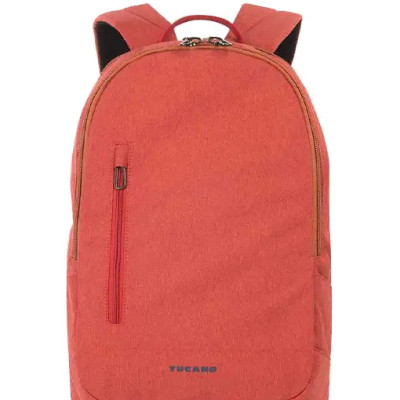 Balo laptop Tucano Magnum 15.6 inch, màu đỏ cam nổi bật, thương hiệu Ý, bào hành 2 năm