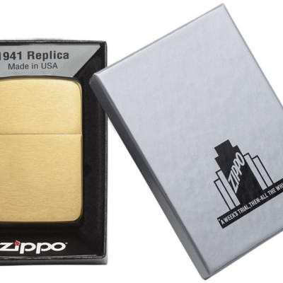 Bật Lửa Zippo Replica 1941 Brushed Brass