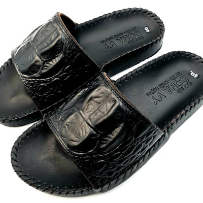 DÉP DA BÒ NAM 100%, QUAI LƯNG CÁ SẤU