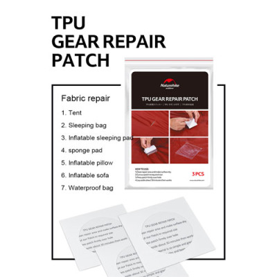 Tấm Dán Sửa Chữa Trong Suốt TPU, Sửa Lều, Áo Mưa NatureHike NH19PJ086 Siêu Dính