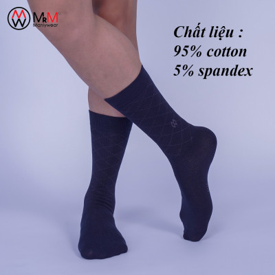 Hộp 5 đôi tất vớ đi giày tây nam công sở cổ cao MRM Manlywear, sợi cotton organic cao cấp thoáng khí, chống hôi chân