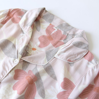 Bộ Đồ Pijama Mặc Nhà Ngắn Tay Azuno BN2706 Chất Liệu Cotton Lụa Nhẹ Mát Cho Mùa Hè