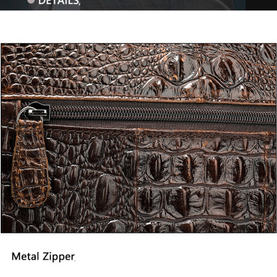 Túi xách nam DA BÒ THẬT họa tiết cá sấu – BEE GEE CCS5549
