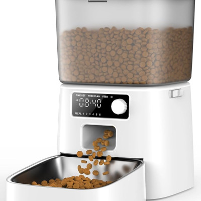 Máy cho thú cưng ăn tự động Oneisall PFD-001 Pro cài đặt thời gian - Hàng chính hãng