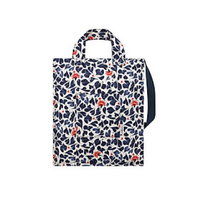 Cath Kidston - Túi đeo vai/Organic Cotton Tall Tote - Marble Hearts - Cream/Navy -1041194