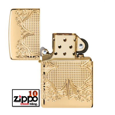 Bật lửa Zippo 46301 Lucky Clover Design - Chính hãng 100%