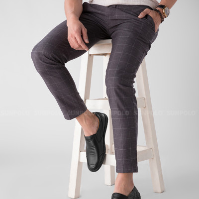 Giày Mọi Nam Da Bò Cao Cấp SUNPOLO LSU007 Có size lớn 45,46 (Đen, Nâu)