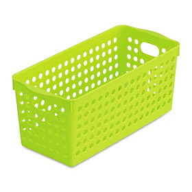Rổ nhựa Inomata để vật dụng gia đình tiện lợi, có quai cầm (Size bé) - Hàng nội địa Nhật